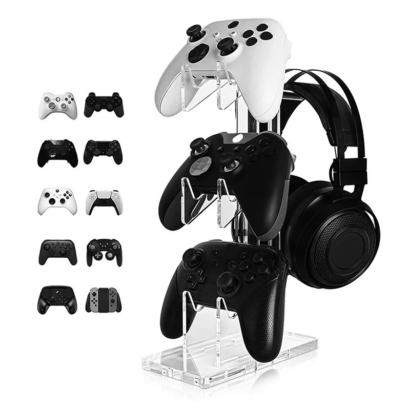 

New Gaming Accessories Desk Stand Headset Hanger Controller Gamepad Holder Base Stand