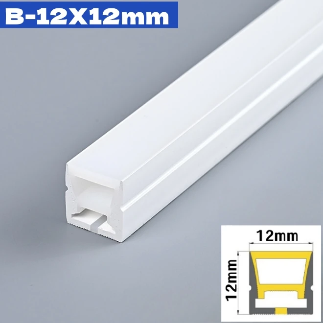khelse 1M-10M Randlose LED Neon Seil Lampe Silikon Rohr Diffusor Kanal Für WS2811 WS2812B Einbau Outdoor Band flexible Streifen Licht 5