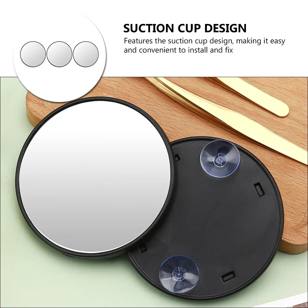 Miroir de conception d'aspiration de haute qualité, 3 pièces, Mini grossissant Portable pour femmes, cadeau