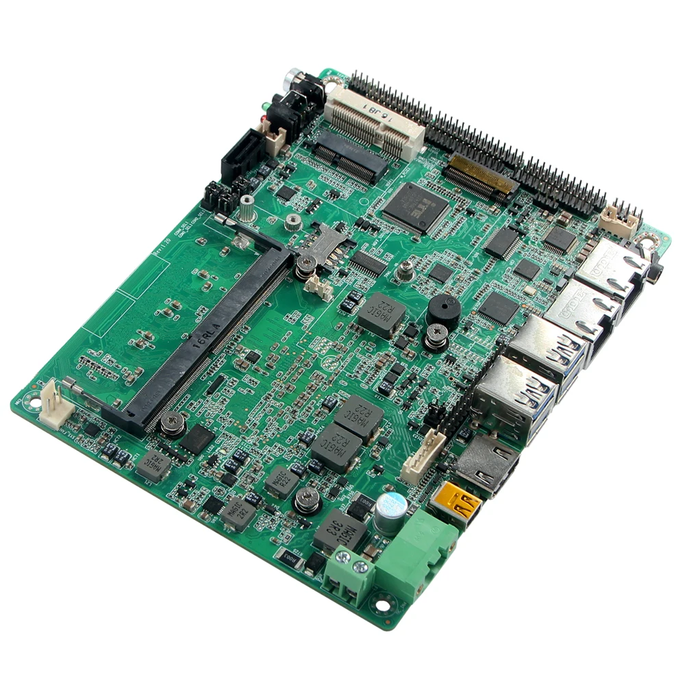 Computer Motherboard Core 8th Gen i7 Processor 8GB RAM Slot DP HD 4K Display Dual Lan 6*RS232 Com Industrial Motherboard