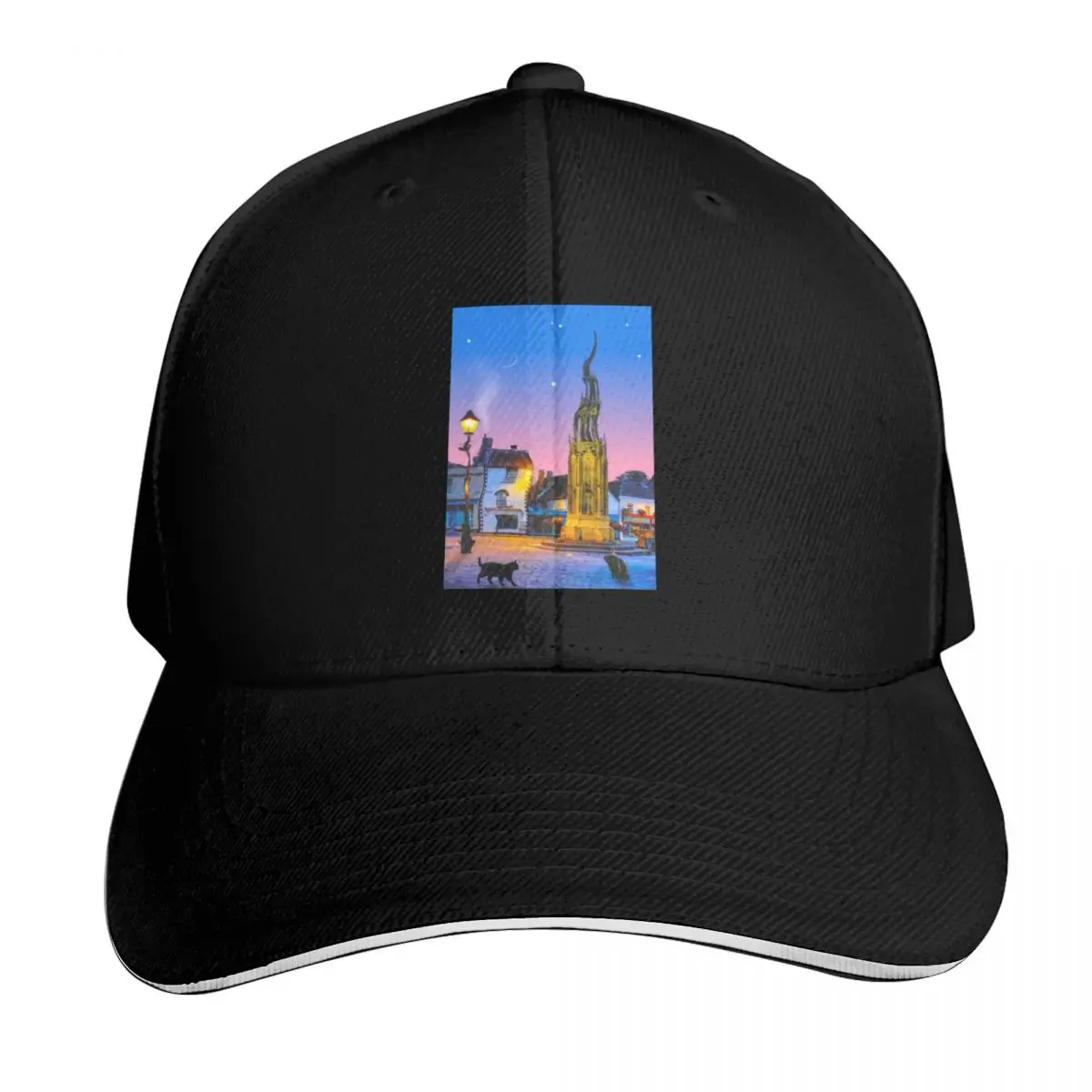Glastonbury Witching Hour, Somerset Baseball Cap Casual Daily Wear Quick Dry Performance Cotton Twill Breathable