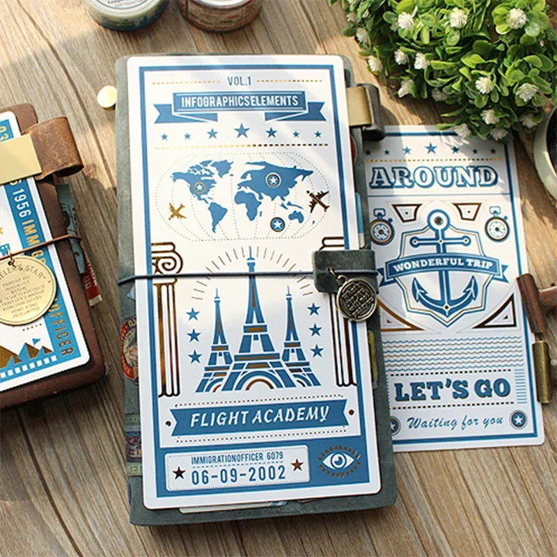 Fromthenon Traveler Notebook Writing Board PP Plate A5 A6 Standard Passport Week Writing Mat Pencil Board Stationery Supplies