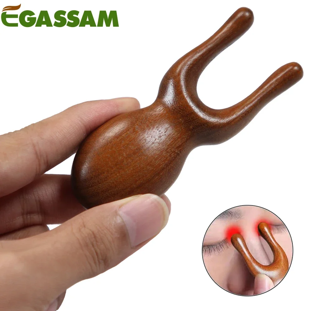 

1Pcs Face Scalp Gua Sha Massager Nose Shaper Natural Facial Wooden Sandalwood Wide Tooth Combs Massage Tool for Guasha Scraping