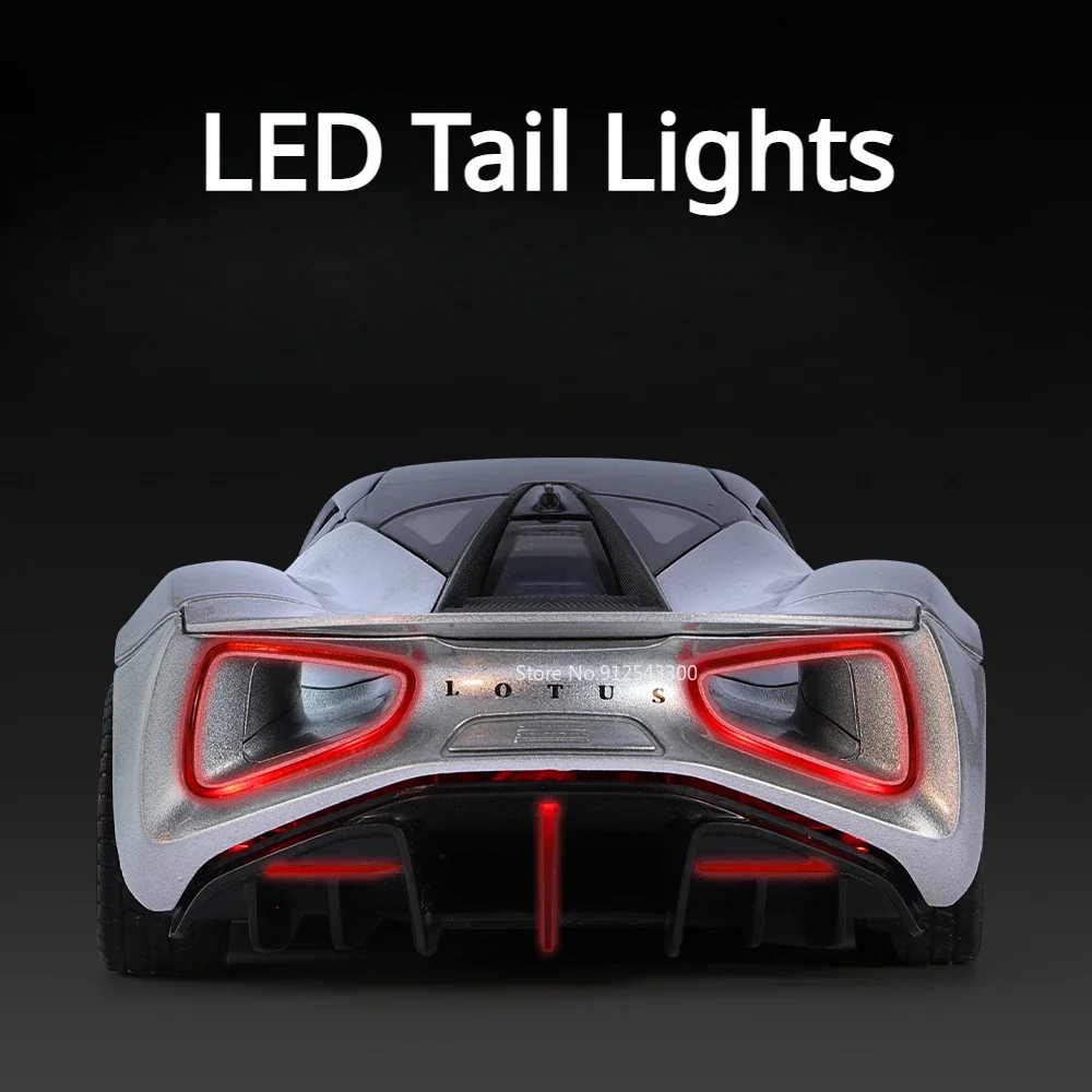 1:24 エヴィヤ エミラ おもちゃの車 モデル 新エネルギー 合金 ダイキャスト プルバック サウンド ライト シミュレーション おもちゃ 車両 男の子 誕生日プレゼント