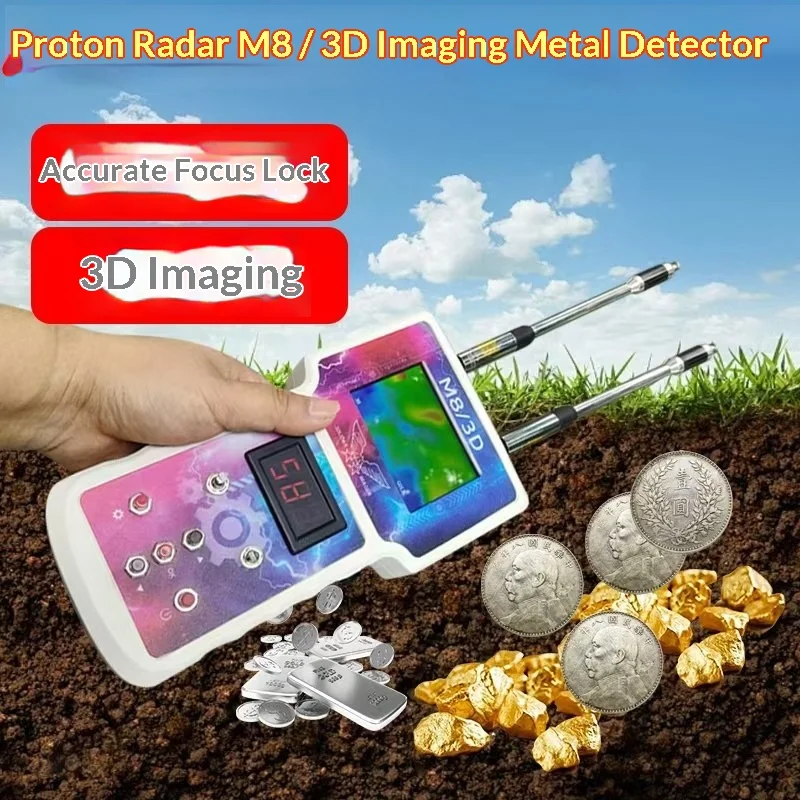 M8 Imported Underground Long-range Visible Metal Detector - Outdoor High-precision Archaeological Detector