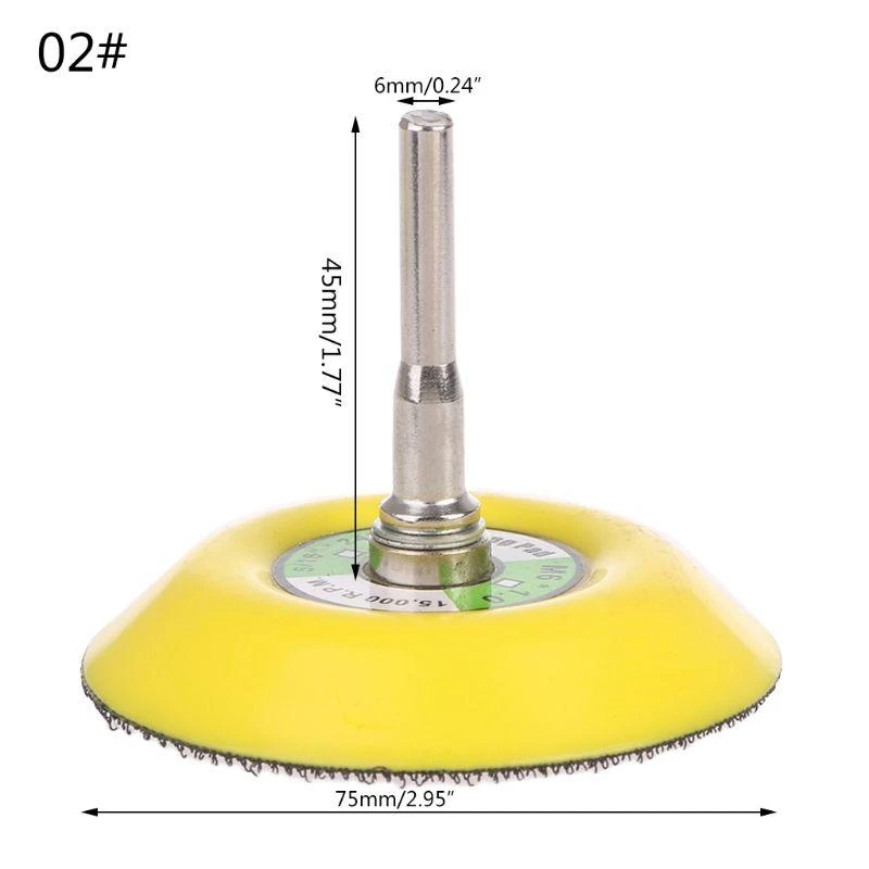 

3 "75 мм шлифовальная машина, пневматическая пластина, лоток, самоклеящаяся полировальная подушечка, наждачная бумага, присоска,