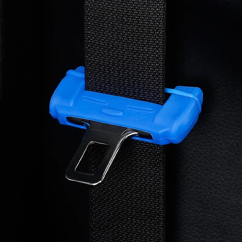 Universal Car Safety Belt Buckle Protector Silicon Anti-Scratch Belt Buckle Clip Interior Button Case  Cover Car Stuff