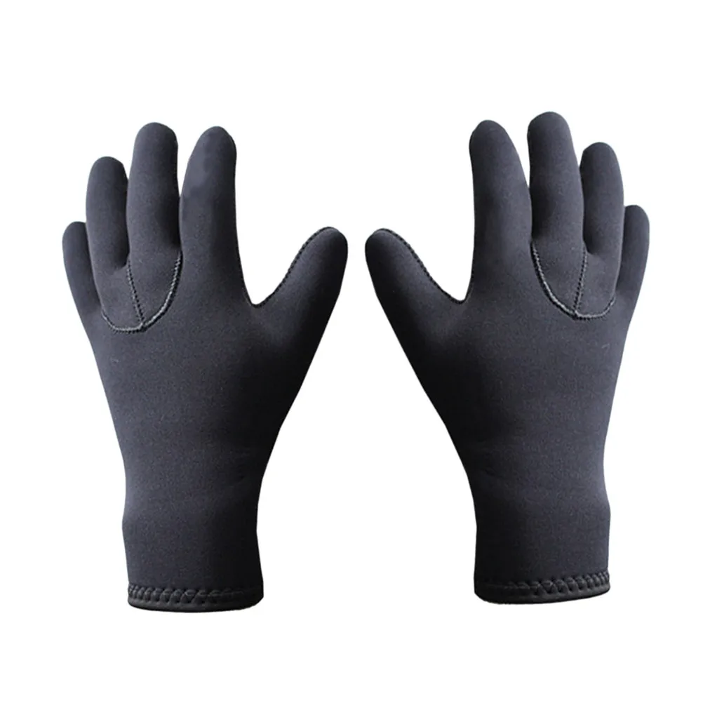 1 Pair of 3MM Neoprene Diving Gloves Anti-slip Snorkeling Gloves Underwater Swimming Device - Size S