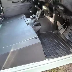 Maty samochodowe z konsola środkowa mata do Land Rover Defender wkładka mata podłogowa 300 tdi td5
