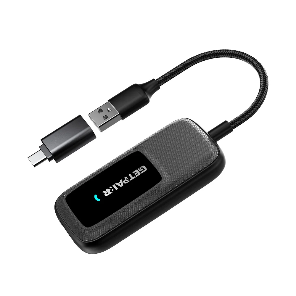 محول Carplay اللاسلكي اللاسلكي أندرويد ترقية السيارات واي فاي 6 1080P تدفق تشغيل الوسائط المتعددة محول السيارة تحديث FOTA