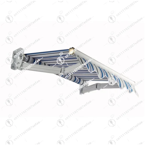 2 * 1M aluminum electric telescopic awning automatic rainproof sunshade remote control sunshade cloth