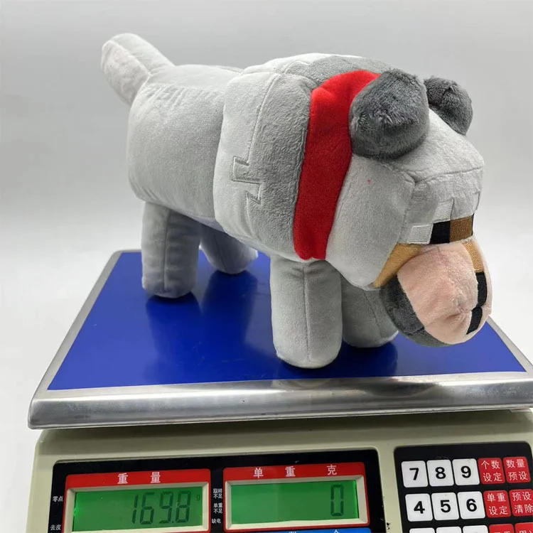 New arrival Minecraft My world new size gray Wolf game doll boy girl birthday New Year gift spot cute simulation plush toy