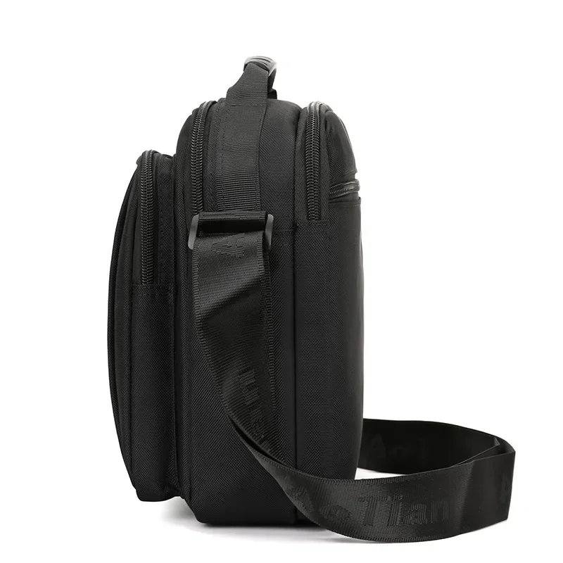 Men's Casual Shoulder Bag New Simple and Fashionable Vertical Crossbody Sling Bag Versatile Oxford Cloth Handbag Messenger Bag