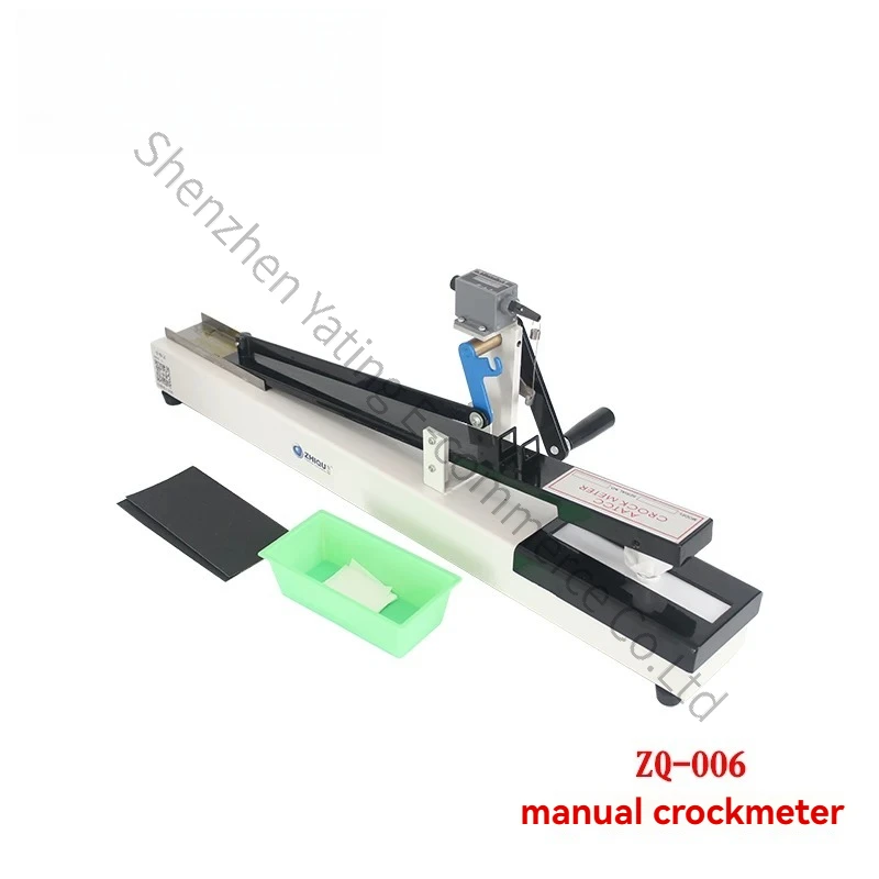 Dry and Wet Color Fastness Friction Tester ZQ-006A Manual Dry and Wet Friction Color Fastness Tester