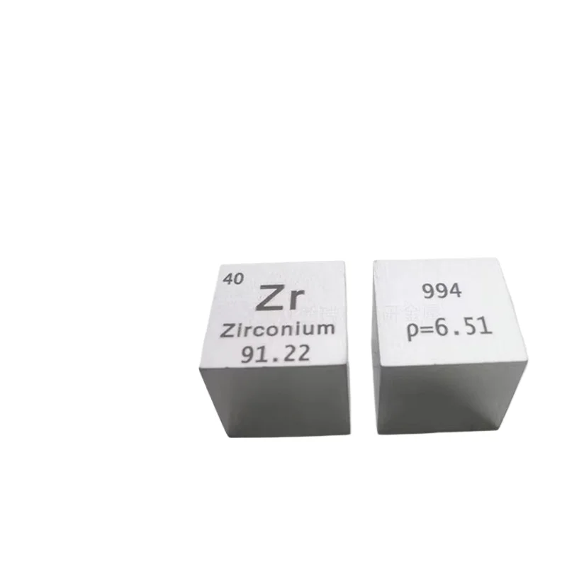 Pure Zr Cubic 10MM 99.9% Metal Element Collection Display Spencimen Lab Created