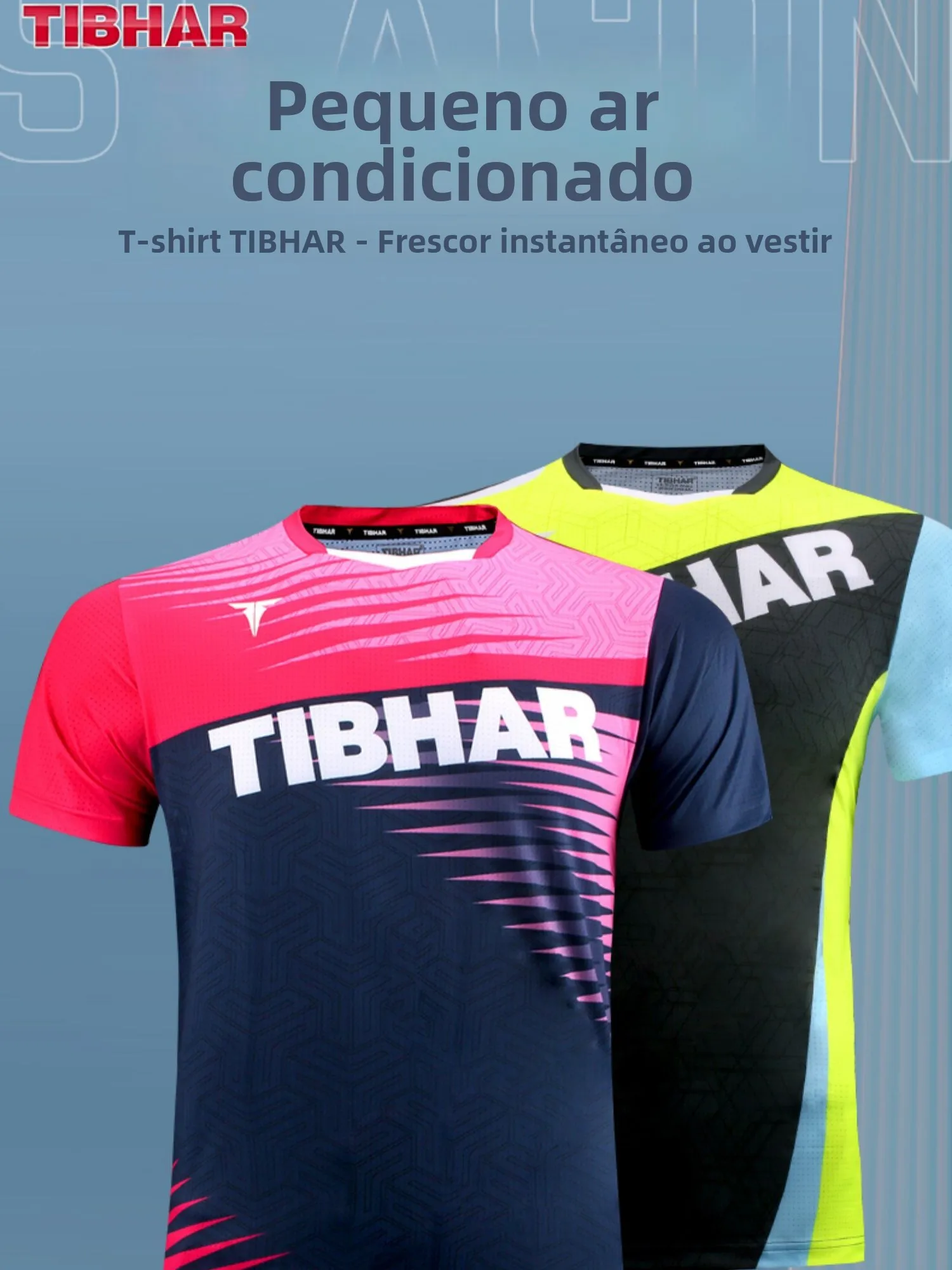 tibhar-クイックドライ卓球ユニフォームメンズ通気性スポーツウェアチーム競技シャツ-v-ネックポリエステル繊維ローウエスト
