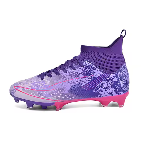 Men's Football Boots Grass Training Soccer Shoes Sports Society Soccer Cleats Non-slip Football Field Boot Crampons De Football