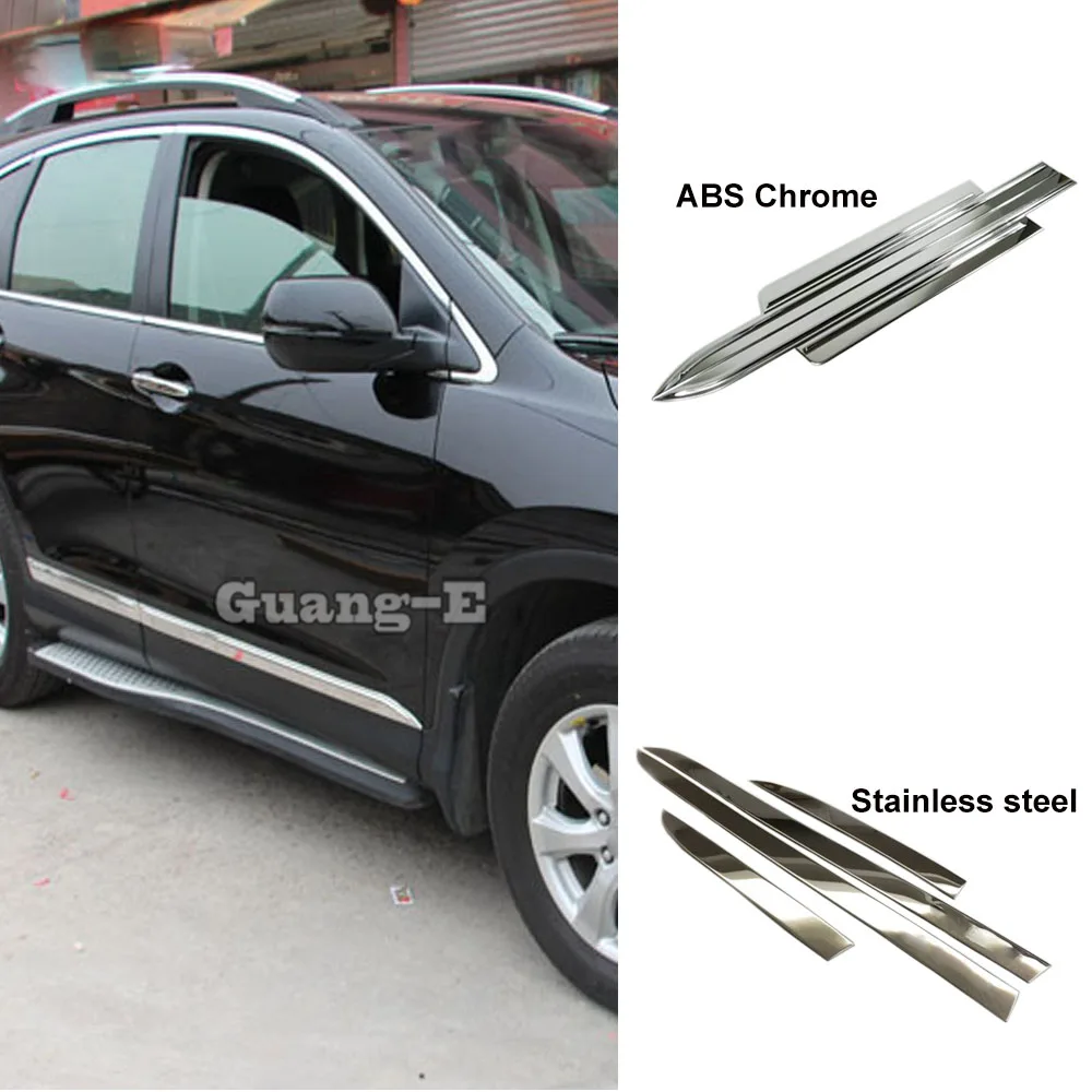 

Car ABS Plastic/Steel Side Body Door Trim Strip Stream Lamp Panel Bumper Parts Frame For Honda CRV CR-V 2012 2013 2014 2015 2016