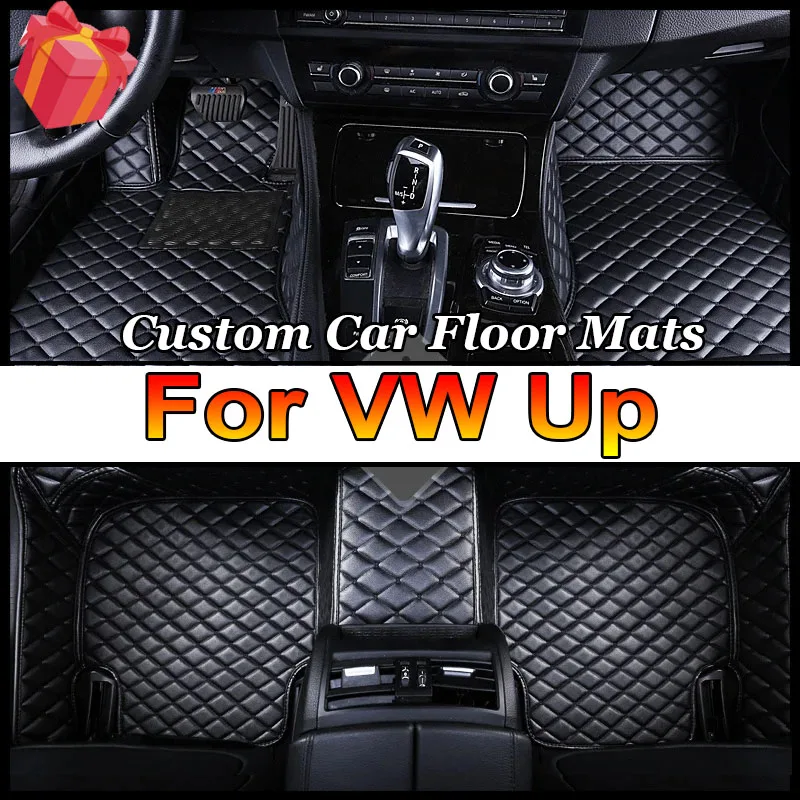 Car Floor Mat For VW Volkswagen Up 2012~2019 Waterproof Tapete Automotivo Para Carro Car Mats Accessoire Voiture Car Accessories