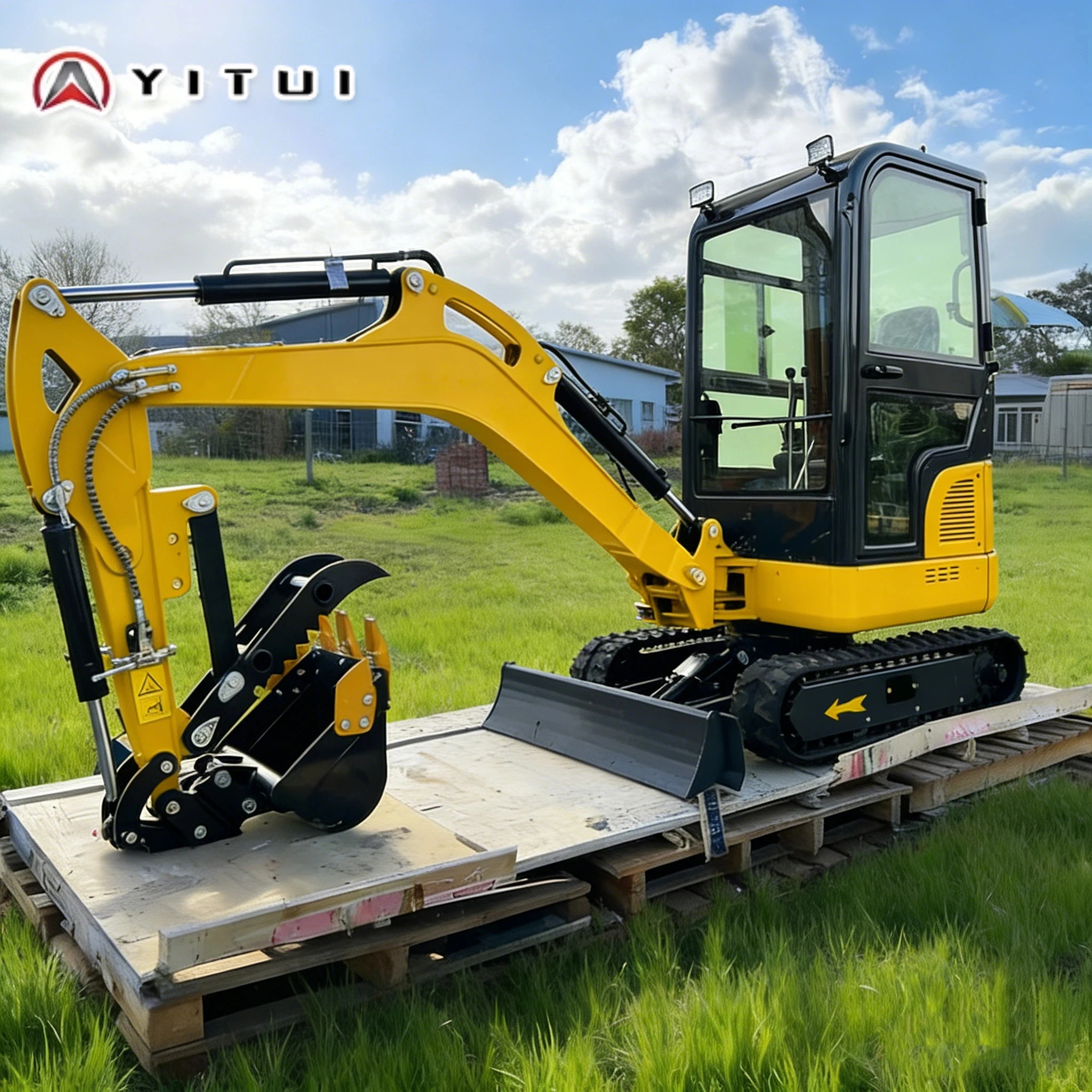 

Мини-экскаватор 2026 Euro 5/CE/EPA, 1.2 тонны, с надежным двигателем Kubota, компактный, для ремонта дома и сада, на заказ