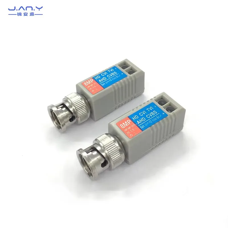 8mp HD twisted pair transmitter single channel passive coaxial video transceiver wireless BNC to network screw