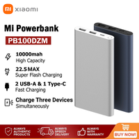 Xiaomi 22.5W Power Bank 3 10000mAh Type-C 3-Way Fast Charging PB100DZM QC3.0 Dual USB Xiaomi Original Power Bank 10000mAh