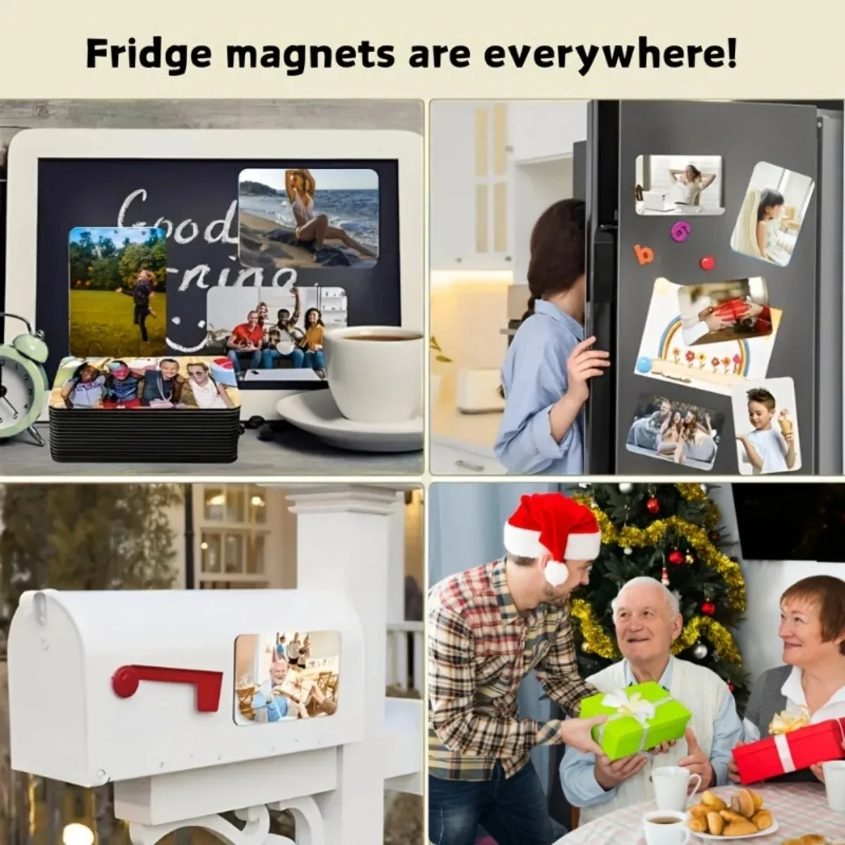 Personalized Photo Fridge Magnet Upload Your Picture Acrylic Magnetic Sticker Home Kitchen Decor Wedding Birthday Commemorative view 6