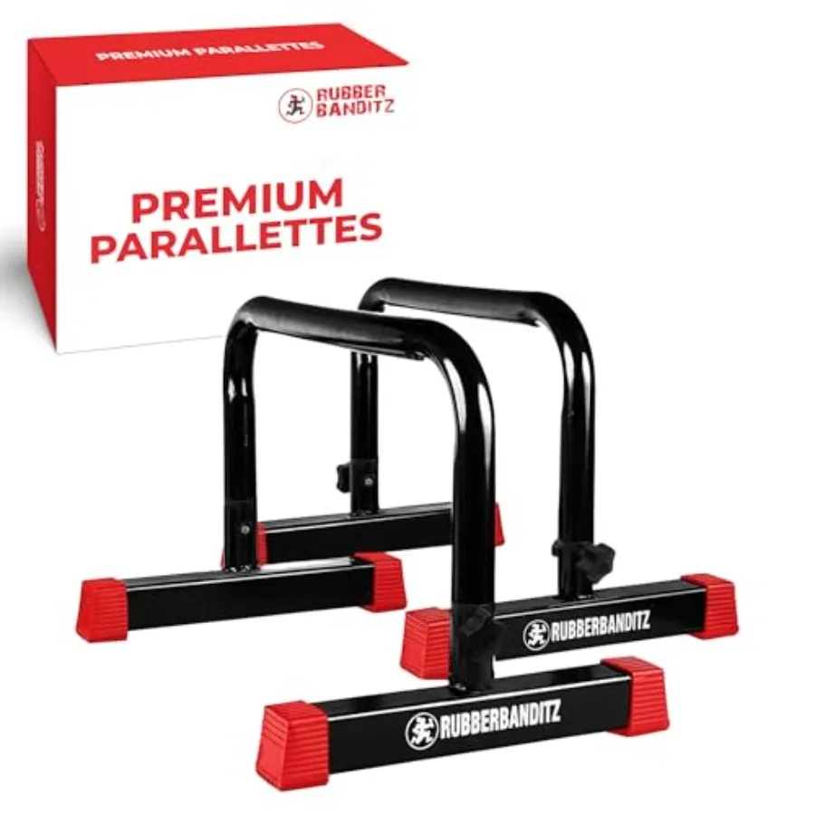 

Parallette Parallel Bars Dip Station Home Gym Essentials for L-Sit Calisthenics and Upper Body Workouts Heavy Duty Ideal for Pu