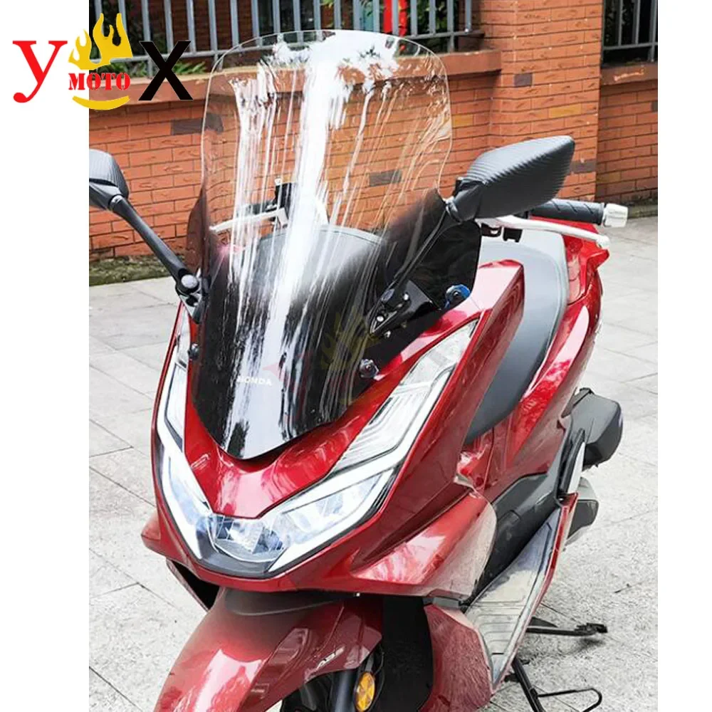 PCX 160 Motorcycle Clear 71CM Front Windscreen Windshield Wind Glass Deflector For Honda PCX160