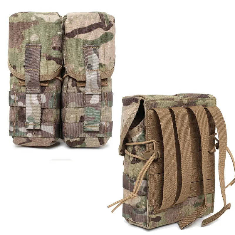 Russia EMR Single Double Magazine Pouch 5.56 7.62 Mag Holder MOLLE Mag Pouch For M4 AK Outdoor Paintball Hunting Gear - view 2