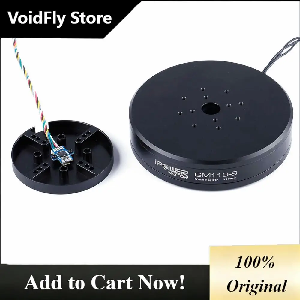 VoidFly iFlight iPower Gimbal Motor GM110-8 UAV pod motor / Turntable Airborne Lidar Pod motor with AS5048A Encoder / Encode Alu