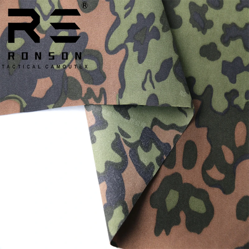 hot sale 500D nylon oxford Oak leaf Pattern Spring camouflage tactical fabric use for bag vest in stock