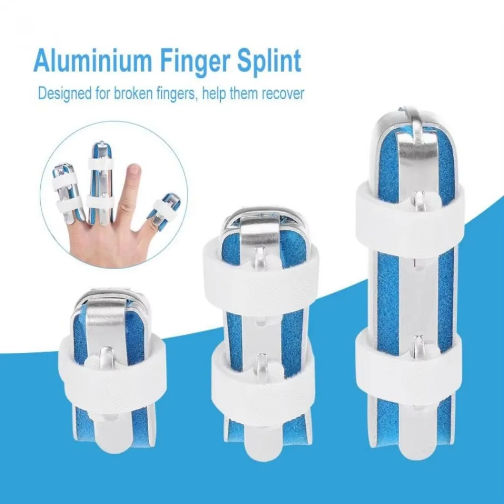 Finger Brace Support Posture Corrector 3 Sizes Aluminium Finger Hand Splint Recovery Injury Pain Bending Deformation Correction