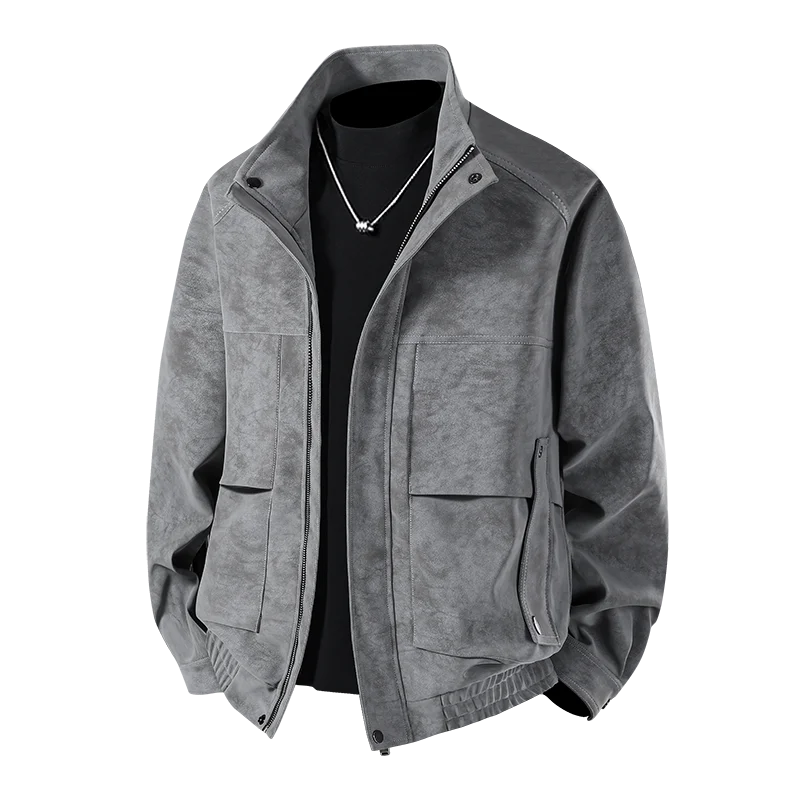Korea Fashion Oversize 3XL 4XL 2026 Casual Men's Black Windbreaker Jackets Long Trench Coat For Spring Autumn Winter Clothes