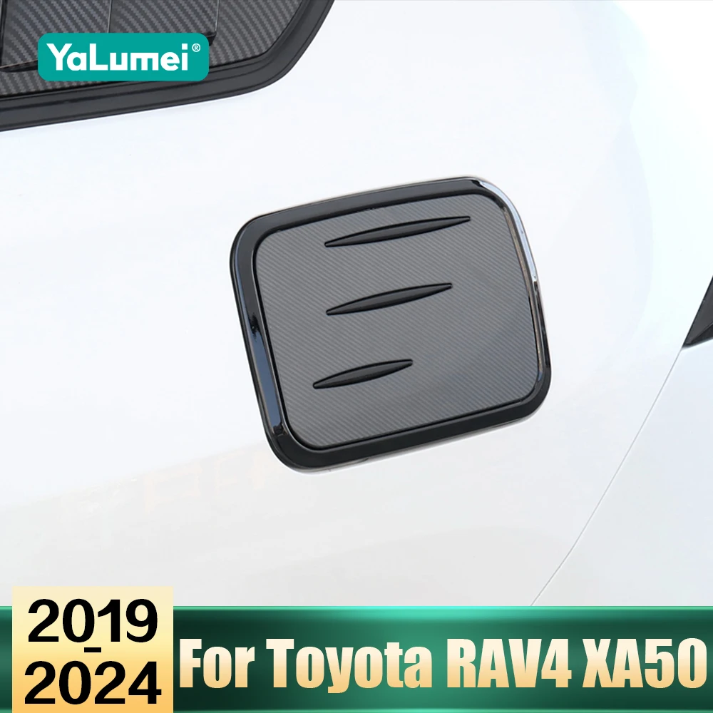Für Toyota RAV4 XA50 RAV4 Hybrid 2019 2020 2021 2022 2023 2024 Auto Kraftstoff Tank Abdeckung Öl Tür kappe Trim Aufkleber Anti Schmutzig Fall