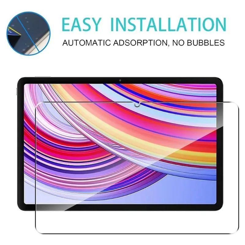 Protector de pantalla de vidrio templado para Xiaomi, película protectora transparente antiarañazos, HD, para Poco Pad 12,1, 2024