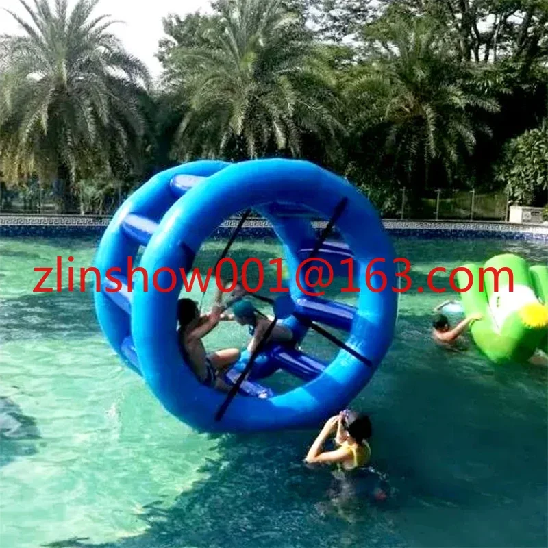 Portable Inflatable Cyclone Wheel Floating Bounce  Outdoor Sports water play equipment outdoor Inflatable Water Roller