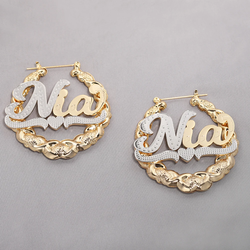 Серьги Uwin с инициалами на за – обзор и цена Women Accessories Name