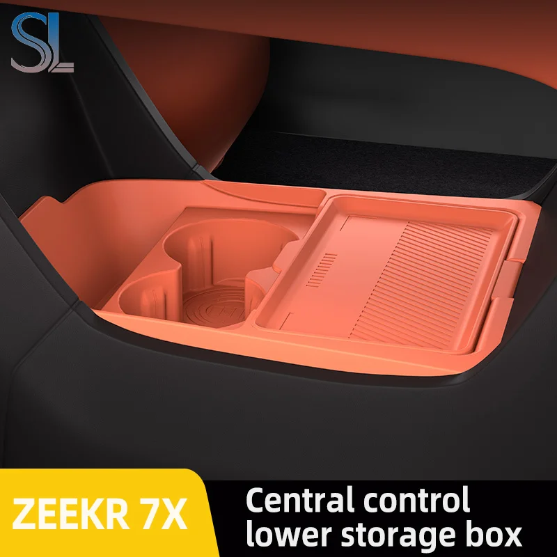 

Для ‌ ‌ ZEEKR 7X 2025 2026, ящик для хранения, центральный подлокотник, скрытый ящик, держатель для чашки, органайзер, аксессуары для интерьера