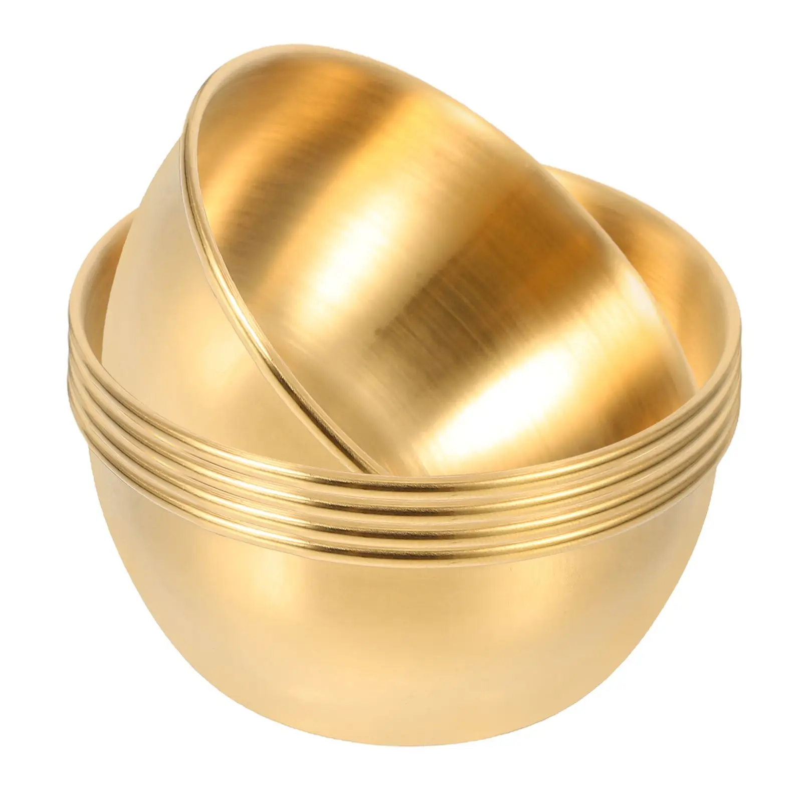 

5pcs Stainless Steel Dipping Bowls Small Round Sauce Dishes Deep Wide Mixing Home Restaurant Food Shop Catering Hall Serving