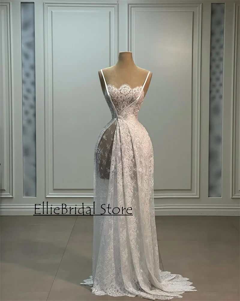 Vestidos de casamento de renda exclusivos para mulheres 2025 sem alças vintage uma linha vestidos de noiva boho vestidos de noiva personalizados