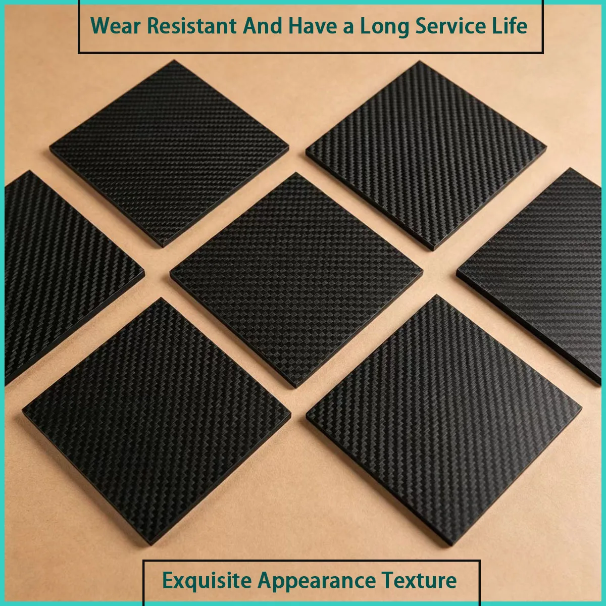 0.2mm-8mm thick 3K carbon fiber board is used for making aviation accessories, sports equipment components, etc