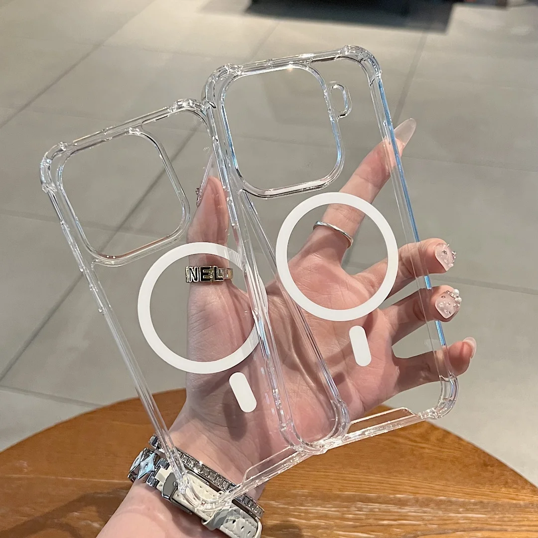 Etui na OPPO Find X9 Pro, ochronne, przezroczyste, z miękkimi bokami, kompatybilne z MagSafe, tylna obudowa na telefon komórkowy — zdjęcie produktu 4