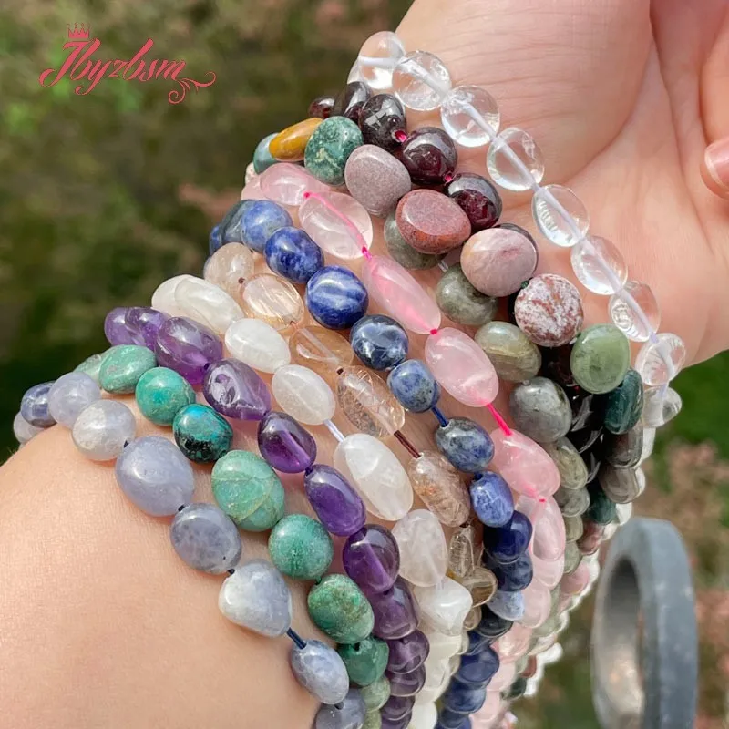 

Freefrom Potato Natural Stone Spacer Bead for Needlework DIY Accessories Craft Necklace Bracelet Ring Charms Jewelry Making 35CM