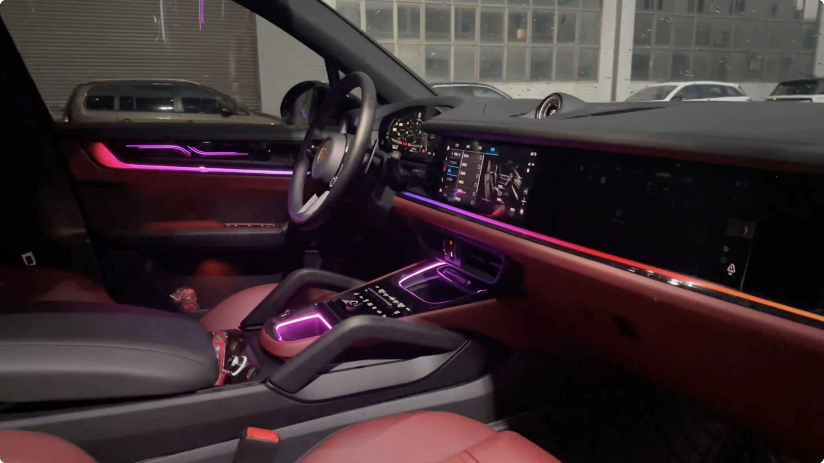 for Cayenne 2024-2026 12V Intelligent LED Car Ambient Light Dynamic Symphony Interior Lighting 3-5W 1 Year Warranty