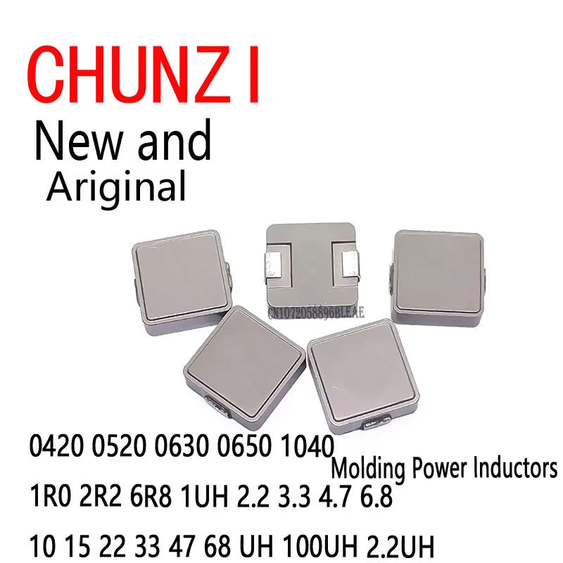 10Pcs New SMD Molding Power Inductors 0420 0520 0630 0650 1040 1R0 2R2 6R8 1UH 2.2 3.3 4.7 6.8 10 15 22 33 47 68 UH 100UH 2.2UH 