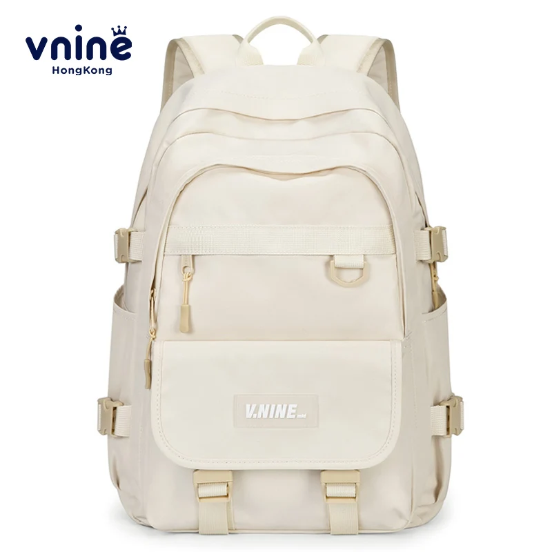 V.NINE High School Student Backpack Bags Korean Style School Bag for Teenager Girls Bookbags Boys School Backpack Large Capacity