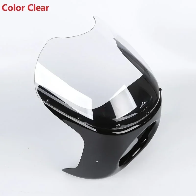

For Harley Honda Suzuki Universal Motorcycle 7" Round Headlight Body Fairing Screen Windshield Motorcycle Acsessories