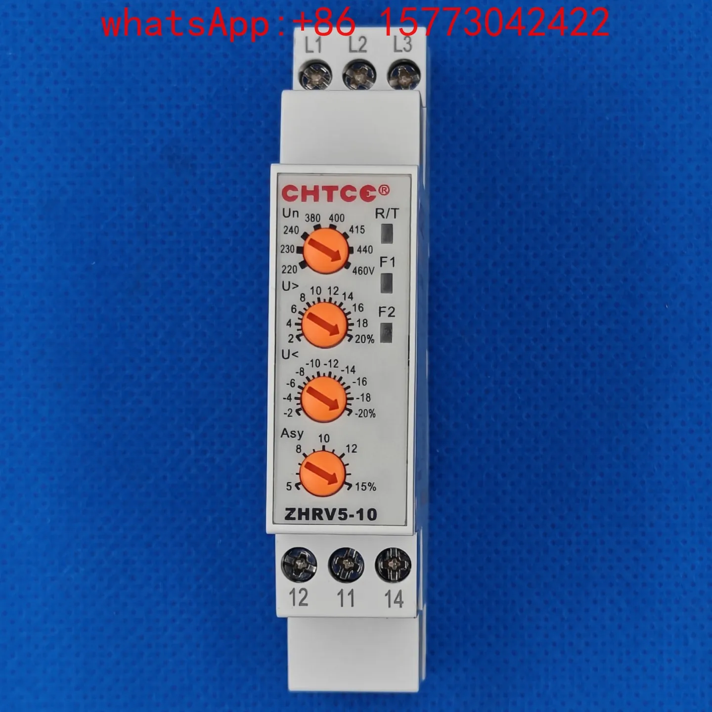 ZHRV5-10 motor unbalanced phase sequence broken phase over and under voltage relay motor phase sequence protector