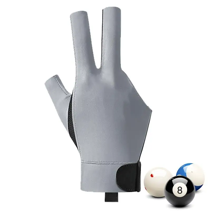 Pool Gloves 3 Finger Professional Snooker Pool Gloves Lightweight And Non-Slip Universal Billiards Accessories For Right Hand